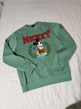 Disney Mickey Tennis Graphic Crewneck Sweatshirt -